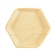 Palmblatt-Teller "pure", 6-eckig