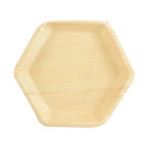 Palmblatt-Teller "pure", 6-eckig 85512