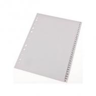 Zahlen Kunststoff-Register, DIN A4, 31-teilig