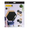 Kreide- & Korktafel SILHOUETTE "Hexagon"