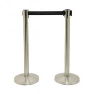 Absperrsystem RETRACTABLE chrom - 2er Set