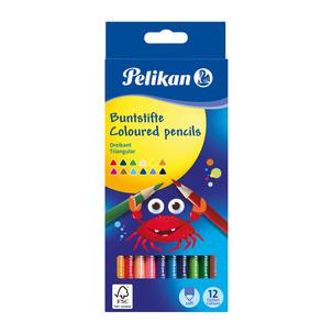 Dreikant-Buntstifte dünn, 12er Kartonetui 100401582