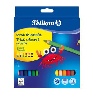 Dreikant-Buntstifte Jumbo, 12er Kartonetui 300001182