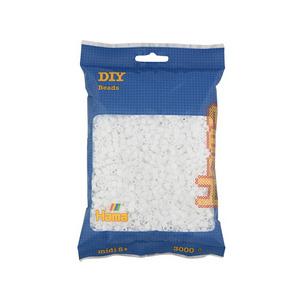 Bügelperlen midi, im Beutel - weiß 201-01