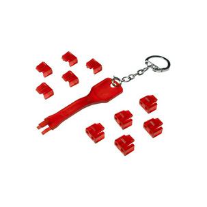 RJ45 Sicherheitsschloss, 1 Schlüssel / 10 Schlösser MP0043