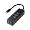 USB 3.0 auf Gigabit Adapter, 3-Port USB Hub