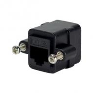 Patchkabel-Verbinder mit Flansch, Kat.5e