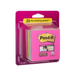 Haftnotiz-Würfel Super Sticky Notes "Rainbow Collection" 2028-SS-RBWC