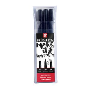 Pinselstift PIGMA BRUSH, 3er Etui POXFVKBP349