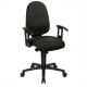 Bürodrehstuhl "Syncro Pro 5", schwarz mit optionaler Armlehne Typ R S500 G20