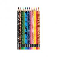 Dreikant-Buntstift COLORPEPS Animals, 12 Farben