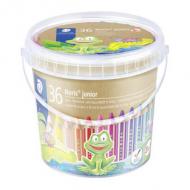 Hexagonal-Buntstift Noris junior 3 in 1, 36er Eimer