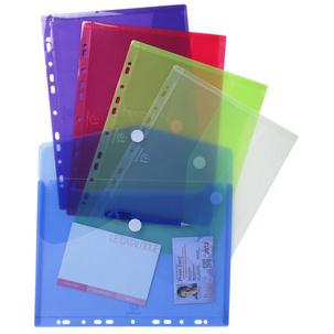 Symbolbild: Dokumententasche mit Druckknopf, gelocht 57380E