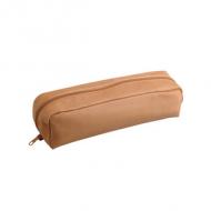 Schlamper-Etui Naturleder, rechteckig