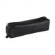 Schlamper-Etui, schwarzes Leder, flach 8321C