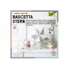 Faltblätter Bascetta-Stern Transparent mit Design