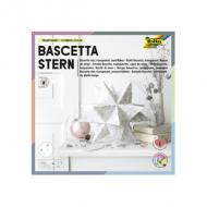 Faltblätter Bascetta-Stern Transparent mit Design