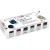 Glas- und Porzellanfarbe "Glass & Porcelain Chalky", Set 6 x 20 ml