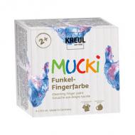 Funkel-Fingerfarbe "MUCKI", 4-er Set