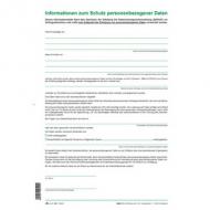 Informationsblatt "Informationen zum Schutz personenbezogener Daten"