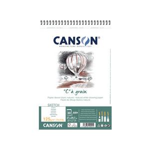 Symbolbid: Zeichenpapier-Spiralblock "C" à Grain, 125 g/qm C400060623