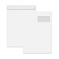 Versandtasche C4, mit Fenster rechts