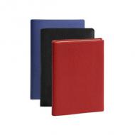 EXACOMPTA Agenda de poche Horizons 13, 2026, Cassandra semaine sur 2 pages, 90 x 130 mm, couverture Cassandra plastique grain cuir, tranche or, papier blanc, répertoire, assorti dans les couleurs: noir, bleu, rouge en paquet de 5 pices (13270E), Verpackungseinheit:     5 Stück