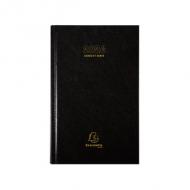 EXACOMPTA Tischkalender Carré Euro & Cents, 2026, schwarz ---------------- Für den Markt: F ------------------------1 Tag  / Seite, aus Kunststoff (38171E)