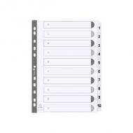 Zahlen Karton-Register, 1-10