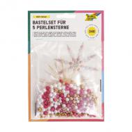Perlensterne-Set "Rot-Gold"