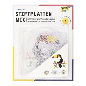 Bügelperlen Stiftplatten BASIC GROSS, auf Blisterkarte 73214