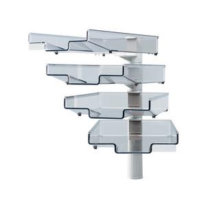 Schwenkflügler mit 4 Schalen, lichtgrau h5034004