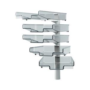 Schwenkflügler mit 5 Schalen, lichtgrau h5035004