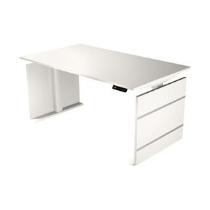 Sitz-/Steh-Wangen-Schreibtisch "Move 3", weiß 10383610