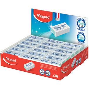 Kunststoff-Radierer Technic Ultra Mini - ohne Hülse, 36er Display 106411