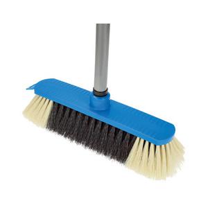 Kunststoff-Besen "Smart" mit Stiel - blau 2039