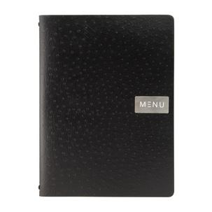 Speisekarten-Mappe EGO, schwarz MC-LRA4-EGBL