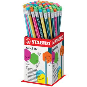 Bleistift pencil 160 mit Radierer, 72er Display 2160/72-1HB