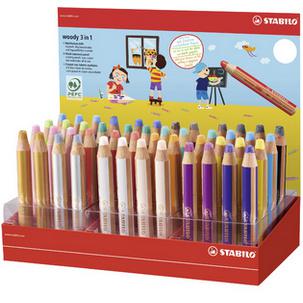 Multitalentstift woody 3 in 1, 48er Kartondisplay 880/48-1