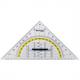 Geometriedreieck mit Griff, Hypotenuse: 220 mm E-10133 BP