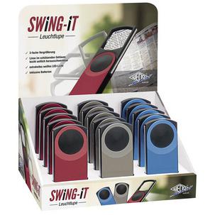 Rechtecklupe SWING-IT mit LED-Beleuchtung, 15er Display 271 7601599