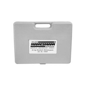 Druckluft-Werkzeug-Satz, Kunststoffkoffer M15033