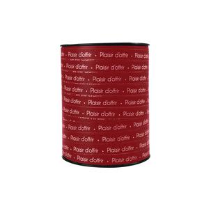 Geschenkband "Plaisir", rot / gold 602130C