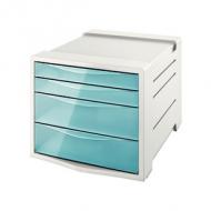 Schubladenbox ColourIce, blau / lichtgrau