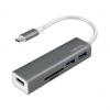 USB-C 3.0 Hub mit Kartenleser, 3 Port