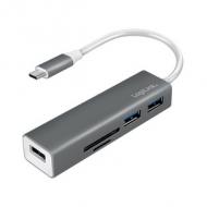 USB-C 3.0 Hub mit Kartenleser, 3 Port