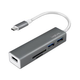 USB-C 3.0 Hub mit Kartenleser, 3 Port UA0305
