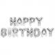 Folienballon-Set "Happy Birthday", farbig sortiert 86800