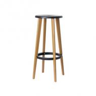 Barhocker "Woody", schwarz