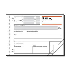 Symbolbild: Quittung mit MwSt.  T1178